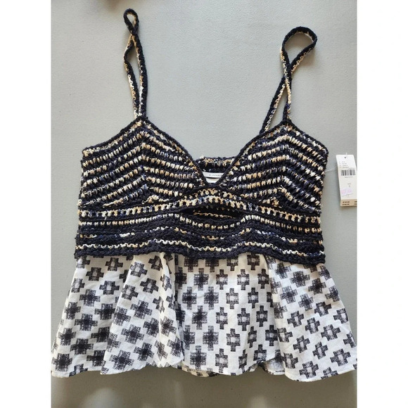 NWT By Anthropologie Freida Layered Sweater Tank top size L - Picture 2 of 12